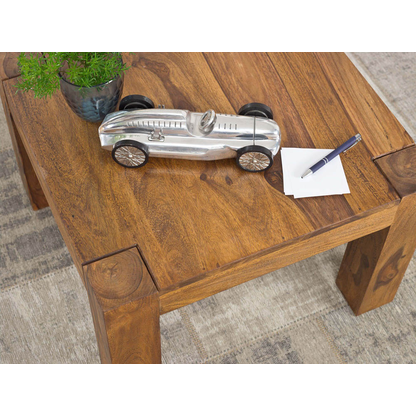Artikelbild 7 für WOHNLING Couchtisch quadratisch Massivholz sheesham 60,0 x 60,0 x 40,0 cm, 1 St., Artikelnummer 904171