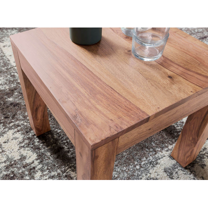 Artikelbild 7 für WOHNLING Couchtisch quadratisch Massivholz akazie 45,0 x 45,0 x 40,0 cm, 1 St., Artikelnummer 904914