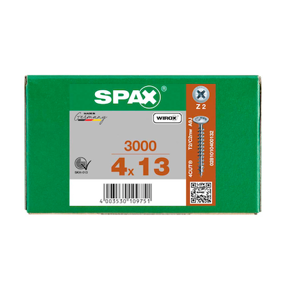 Artikelbild 10 für SPAX® Universalschrauben Z2 Rückwandkopf WIROX 0281010400132 4 mm x 13 mm, 3.000 St., Artikelnummer 395796