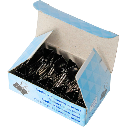 Artikelbild 2 für WESTCOTT Foldbackklammern schwarz 1,5 cm, 12 St., Artikelnummer 362477