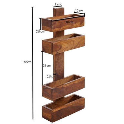 Artikelbild 3 für WOHNLING Zeitungsständer WL1.533 sheesham Holz, DIN A4, Artikelnummer 904892