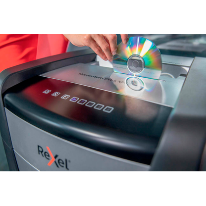 Artikelbild 19 für Rexel XP516+ Aktenvernichter mit Partikelschnitt P-5, 2 x 15 mm, bis 16 Blatt, grau, Artikelnummer 255857