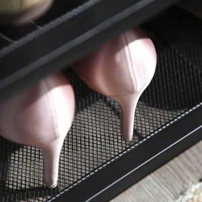 Artikelbild 7 für VASAGLE Schuhregal braun, schwarz 100,0 x 30,0 x 72,0 cm, 1 St., Artikelnummer 262609