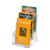 Artikelbild 1 für SIGEL Tischprospekthalter transparent DIN A5 3 Fächern 17,5 x 15,0 x 29,0 cm, 1 St., Artikelnummer 861005