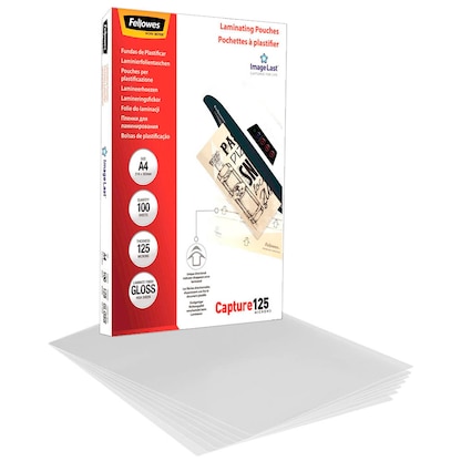 Artikelbild für Fellowes Capture125 ImageLast Laminierfolien glänzend für A4 125 micron, 100 St., Artikelnummer 306795