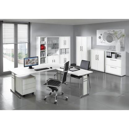 Artikelbild 4 für Kerkmann Aktenregal Priola weiß 80,0 x 36,0 x 115,0 cm, 1 St., Artikelnummer 449672