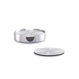 Artikelbild 1 für Zeller Untersetzer silber, schwarz Ø 10,0 cm 7-tlg., 7 St., Artikelnummer 396164