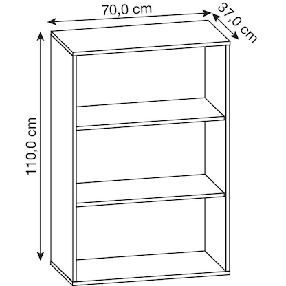 Artikelbild 2 für VCM my office Aktenregal Lona XL buche 70,0 x 37,0 x 110,0 cm, 1 St., Artikelnummer 857247