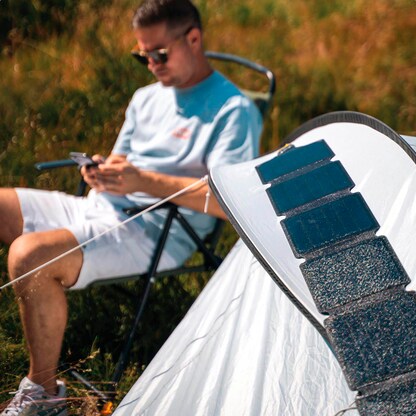 Artikelbild 5 für Aqiila® Sunbird P21 Solarladegerät schwarz, 21 W, Artikelnummer 534006