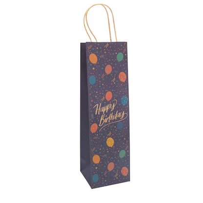 Artikelbild 2 für Idena Geschenktüte für Flaschen Geburtstag Motiv 12,0 x 39,0 cm, 1 St., Artikelnummer 677288