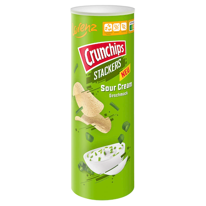 Artikelbild für Crunchips Stacker Sour Cream Chips 175,0 g, Artikelnummer 691703