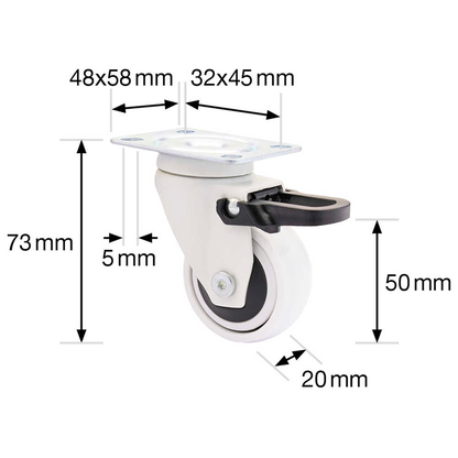 Artikelbild 6 für WAGNER® design yourself Rollen für Schränke und Regale RO 2251, 4 St., Artikelnummer 418416