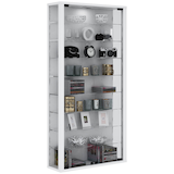 Artikelbild 1 für VCM my home Vitrosa Maxi Vitrine weiß 8 Fachböden mit Beleuchtung, Artikelnummer 780977