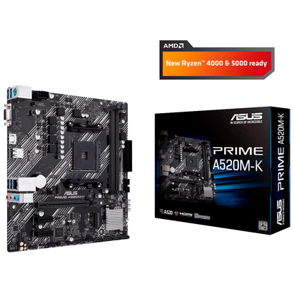 Artikelbild 7 für ASUS Prime A520M-K Mainboard, AM4, Micro-ATX, A520, 64 GB, Artikelnummer 686039
