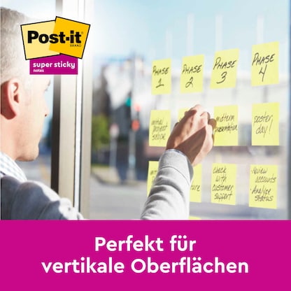 Artikelbild 4 für Post-it® Haftnotizen extrastark gelb, 1 St., Artikelnummer 270759