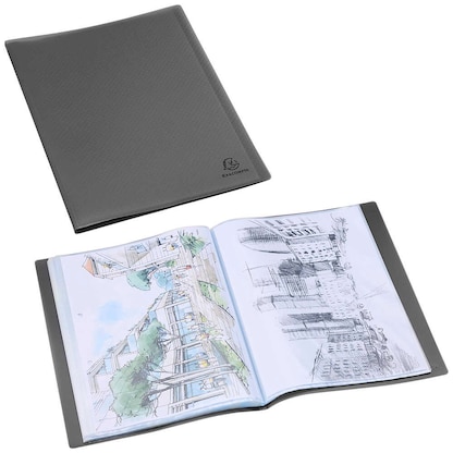 Artikelbild für Exacompta Opak Sichtbuch DIN A4, 40 Hüllen schwarz, 1 St., Artikelnummer 681037