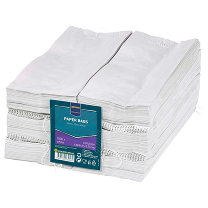 Artikelbild für METRO PROFESSIONAL Faltenbeutel weiß 10,0 x 24,0 cm, 1.000 St., Artikelnummer 798276