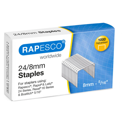 Artikelbild für RAPESCO® Heftklammern 24/8, 1.000 St., Artikelnummer 620536