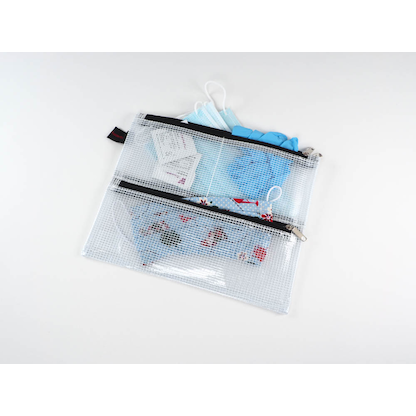 Artikelbild 3 für FolderSys Reißverschlussbeutel DIN A5 transparent/schwarz 0,15 mm, 1 St., Artikelnummer 357343