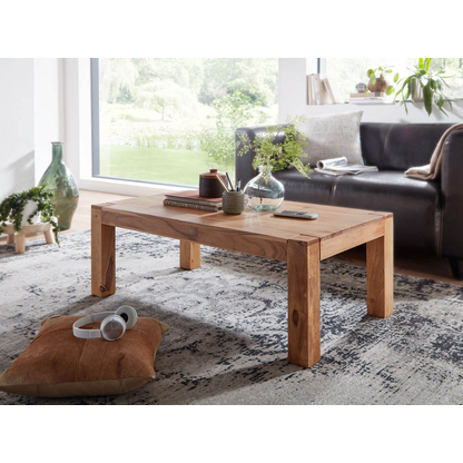 Artikelbild 3 für WOHNLING Couchtisch rechteckig Massivholz akazie 110,0 x 60,0 x 40,0 cm, 1 St., Artikelnummer 904934