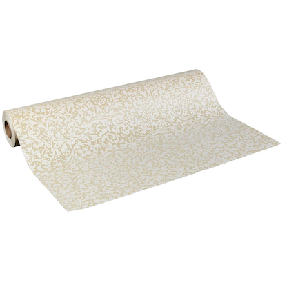 Artikelbild für JUNG SCHÖNER VERPACKEN Geschenkpapier Brokat beige Ornamente mehrfarbig, 50,0 m, Artikelnummer 211892