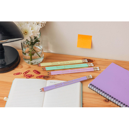 Artikelbild 8 für BIC EVOLUTION PASTEL Bleistifte HB rosa, lila, grün, gelb mit Radierer, 10 St., Artikelnummer 385148