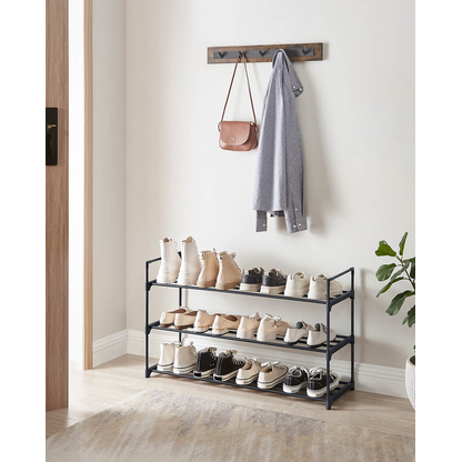 Artikelbild 2 für SONGMICS Schuhregal schwarz 92,0 x 30,0 x 54,0 cm, 1 St., Artikelnummer 438677