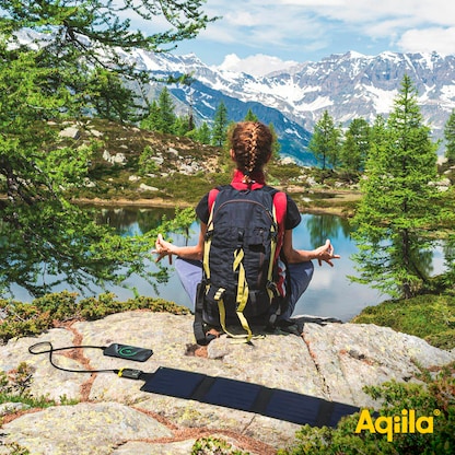 Artikelbild 14 für Aqiila® Sunbird P21 Solarladegerät schwarz, 21 W, Artikelnummer 534006