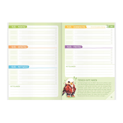 Artikelbild 4 für Häfft® Verlag Hausaufgabenheft Grundschule Rasselbande 2025/2026 liniert DIN A5 ohne Rand, 56 Blatt, 1 St., Artikelnummer 590749