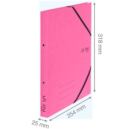 Artikelbild 5 für VON LEITZ Ringbuch 2-Ringe fuchsia 2,5 cm DIN A4, 1 St., Artikelnummer 669851