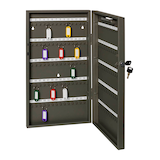 Artikelbild 1 für ALCO Schlüsselkasten grau mit 140 Haken, Zylinderschloss, 27,0 x 5,2 x 51,5 cm, 1 St., Artikelnummer 580910