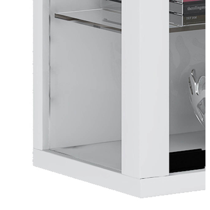 Artikelbild 2 für VCM my home Vitrosa Mini Vitrine weiß 8 Fachböden mit Beleuchtung, Artikelnummer 780799