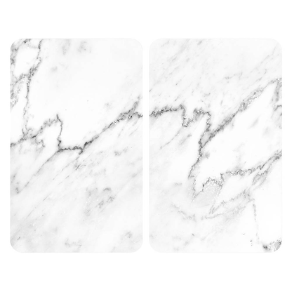 Artikelbild für WENKO Herdabdeckplatten Marmor weiß, grau, 2 St., Artikelnummer 530834