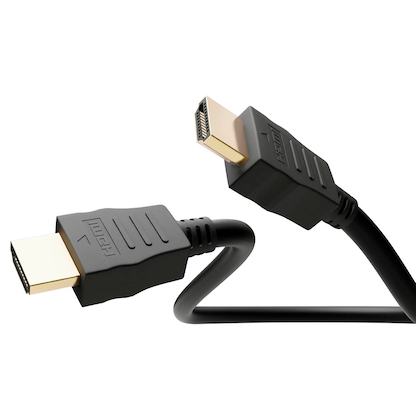Artikelbild 2 für goobay HDMI 2.1 Kabel 48 Gbit/s 1,0 m schwarz, 1 St., Artikelnummer 648347