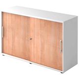 Artikelbild 1 für HAMMERBACHER Schiebetürenschrank, V1752S/W/N/RE nussbaum, weiß 1 Fachboden 120,0 x 40,0 x 74,8 cm, Artikelnummer 376048