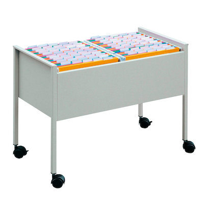 Artikelbild für DURABLE Hängemappenwagen Quer-Registratur grau für bis zu 100 Hängemappen, Artikelnummer 468249