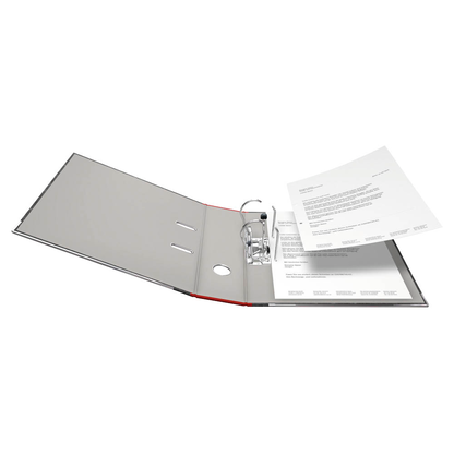 Artikelbild 3 für FALKEN Recycling Ordner rot marmoriert Karton 8,0 cm DIN A4, 1 St., Artikelnummer 872251