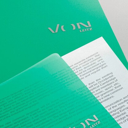 Artikelbild 9 für VON LEITZ Sammelmappe DIN A4 grün, 1 St., Artikelnummer 634947