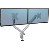 Artikelbild 1 für Fellowes Monitor-Halterung Platinum Series 8056501 silber für 2 Monitore, Tischklemme, Tischbohrung, Artikelnummer 392284