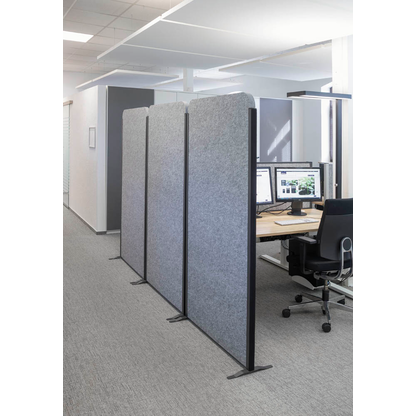 Artikelbild 3 für MAUL Akustik-Trennwand MAULcocoon 9701002, dunkelgrau 100,0 x 182,0 cm, 1 St., Artikelnummer 156579