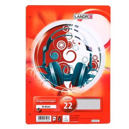 Artikelbild für LANDRÉ® Ringbucheinlage A4 kariert, 50 Blätter, Artikelnummer 298756