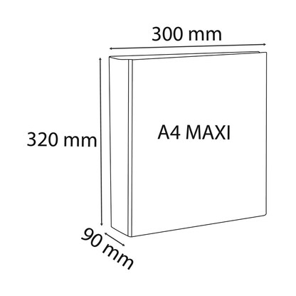 Artikelbild 3 für Exacompta Kreacover Ringbuch 4-Ringe weiß 9,0 cm DIN A4, 1 St., Artikelnummer 681237