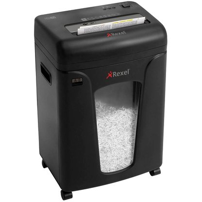 Artikelbild für Rexel Mercury REM820 Aktenvernichter mit Partikelschnitt P-5, 2 x 15 mm, bis 8 Blatt, schwarz, Artikelnummer 185443