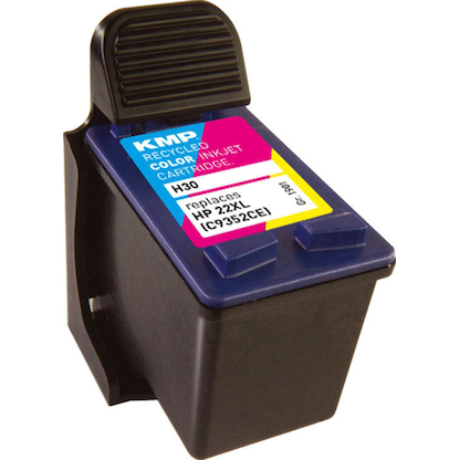 Artikelbild 3 für KMP H30 color Druckerpatrone kompatibel zu HP 22 (C9352A), Artikelnummer 164343