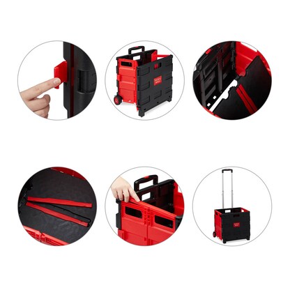 Artikelbild 8 für relaxdays Einkaufstrolley Kunststoff schwarz 46,0 x 37,0 x 39,0 cm, Artikelnummer 362014