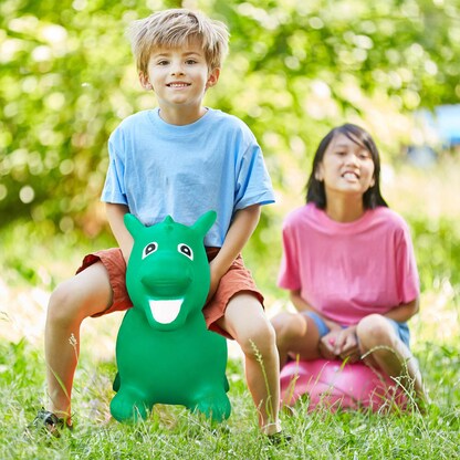 Artikelbild 2 für relaxdays Hüpftier Drache grün, Artikelnummer 442101