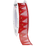 Artikelbild 1 für PRÄSENT Geschenkband Monterey seidenmatt rot 25,0 mm x 20,0 m, Artikelnummer 462362