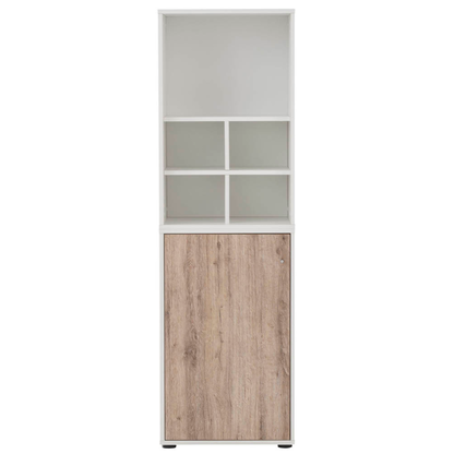 Artikelbild 10 für MÖBELPARTNER Regalschrank 400, 701773 weiß, wildeiche 51,0 x 41,0 x 167,2 cm, 1 St., Artikelnummer 774061