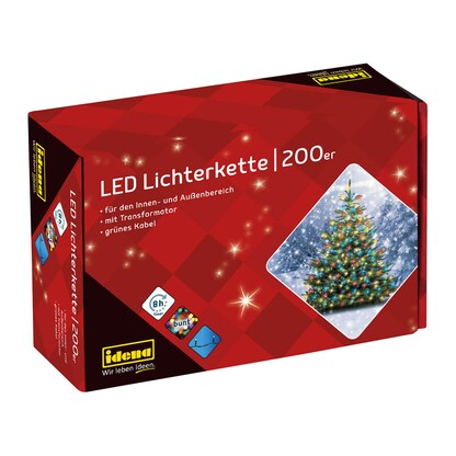 Artikelbild 2 für Idena 200er LED Lichterkette schwarz 27,9 m, 1 St., Artikelnummer 845807