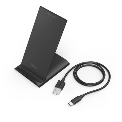 Artikelbild 2 für hama QI-FC10S Induktive Ladestation schwarz, Kabellänge: 1,0 m, 10 Watt, Artikelnummer 139277